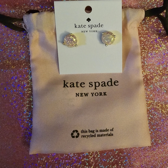 Kate Spade Opal Glitter stud earrings! Rise and Shine! - Picture 5 of 12